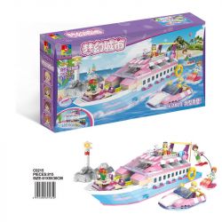 WOMA C0215 0215 non  DU THUYỀN CÔNG CHÚA bộ đồ chơi xếp lắp ráp ghép mô hình  Các Bạn Gái 815 khối