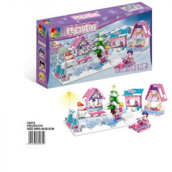 WOMA C0212 0212 non  SÂN CHƠI MÙA ĐÔNG bộ đồ chơi xếp lắp ráp ghép mô hình  Các Bạn Gái 516 khối