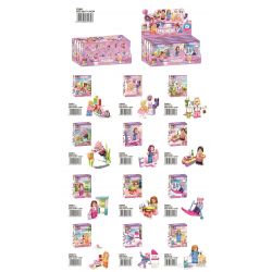 WOMA C0200 0200 non  12 NHÂN VẬT NHỎ bộ đồ chơi xếp lắp ráp ghép mô hình  Các Bạn Gái