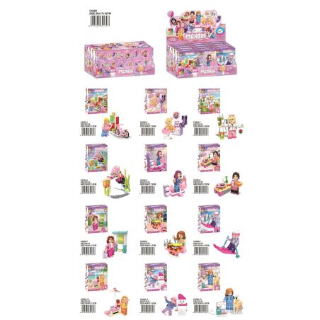 WOMA C0200 0200 non  12 NHÂN VẬT NHỎ bộ đồ chơi xếp lắp ráp ghép mô hình  Các Bạn Gái