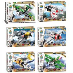 QIAO LE TONG TS88051 88051 non  MÁY BAY CHIẾN ĐẤU LIÊN MINH 6 SPITFIRE BF-109 ZERO P-40 LA-7 HAWK-III bộ đồ chơi xếp lắp ráp ghép mô hình Military Army ALLIANCE FIGHTER Quân Sự Bộ Đội 1083 khối