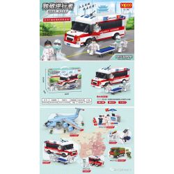 XIPOO XP93216A 93216A non  XE CỨU THƯƠNG ÁP SUẤT ÂM bộ đồ chơi xếp lắp ráp ghép mô hình Coronavirus Covid-19 Pandemic NEGATIVE PRESSURE AMBULANCE Đại Dịch Covid-19 354 khối
