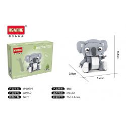 HSANHE 30001 non  8 LOÀI ĐỘNG VẬT SÁNG TẠO SƯ TỬ BIỂN CHIM CÁNH CỤT BÒ HỒNG HẠC CÚ GẤU TÚI SHIBA INU CORGI bộ đồ chơi xếp lắp ráp ghép mô hình Creator THE CREATIVE 899 khối