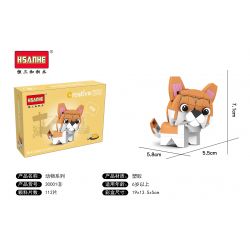 HSANHE 30001 non  8 LOÀI ĐỘNG VẬT SÁNG TẠO SƯ TỬ BIỂN CHIM CÁNH CỤT BÒ HỒNG HẠC CÚ GẤU TÚI SHIBA INU CORGI bộ đồ chơi xếp lắp ráp ghép mô hình Creator THE CREATIVE 899 khối