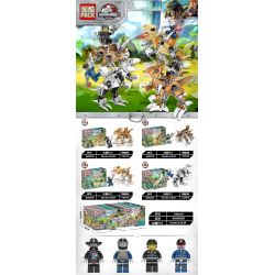 PRCK 69009 non  RAPTORS TẤN CÔNG 4 KIỂU bộ đồ chơi xếp lắp ráp ghép mô hình Frozen DINOSAUR WORLD III Nữ Hoàng Băng Giá 294 khối