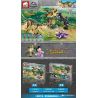 ELEPHANT JX90078 90078 non  TRỐN THOÁT TUYỆT VỜI bộ đồ chơi xếp lắp ráp ghép mô hình Jurassic World DINOSAUR WORLD Thế Giới Khủng Long 707 khối