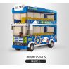 WANGE 3970 non  XE BUÝT HAI TẦNG bộ đồ chơi xếp lắp ráp ghép mô hình City INTERCITY BUS DOUBLE-DECKER Thành Phố 257 khối