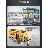 WANGE 3970 non  XE BUÝT HAI TẦNG bộ đồ chơi xếp lắp ráp ghép mô hình City INTERCITY BUS DOUBLE-DECKER Thành Phố 257 khối