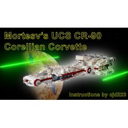 MouldKing 21003 Mould King 21003 REBRICKABLE MOC-10308 10308 MOC10308 non  TANTEVI IV bộ đồ chơi xếp lắp ráp ghép mô hình Star Wars MORTESV'S CR-90 CORELLIAN CORVETTE BLOCKADE RUNNER (TANTIVE IV) Chiến Tranh Giữa Các Vì Sao 2833 khối