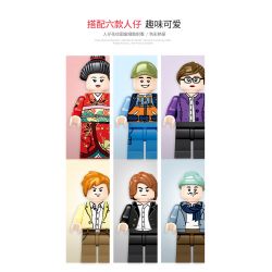 SEMBO 601076 non  MỨC ĐỘ TRUNG BÌNH CHERRY VIEW bộ đồ chơi xếp lắp ráp ghép mô hình Cherry Blossom Season Mùa Hoa Anh Đào 1167 khối