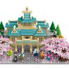 SEMBO 601079 non  ĐẠI HỌC VŨ HÁN SAKURA bộ đồ chơi xếp lắp ráp ghép mô hình Cherry Blossom Season Mùa Hoa Anh Đào 2529 khối