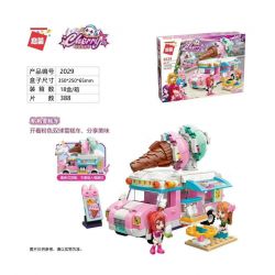 Enlighten 2029 Qman 2029 non  XE KEM BỘT bộ đồ chơi xếp lắp ráp ghép mô hình Cherry Cô Nàng Ngọt Ngào 388 khối
