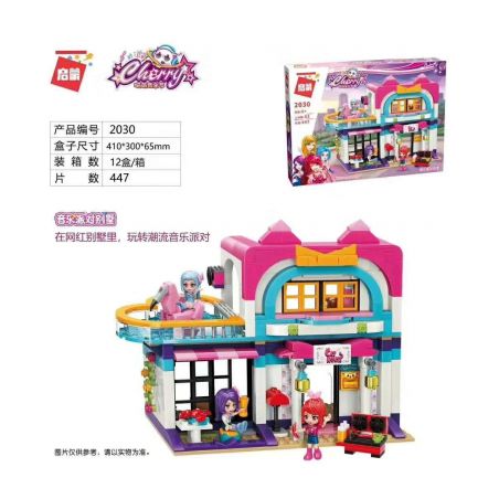 Enlighten 2030 Qman 2030 non  BIỆT THỰ TIỆC ÂM NHẠC bộ đồ chơi xếp lắp ráp ghép mô hình Cherry Cô Nàng Ngọt Ngào 447 khối