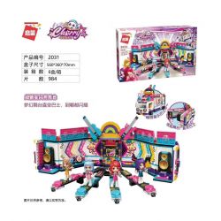 Enlighten 2031 Qman 2031 non  XE BUÝT GIAI ĐOẠN TỎA SÁNG SIÊU TÂN TINH bộ đồ chơi xếp lắp ráp ghép mô hình Cherry Cô Nàng Ngọt Ngào 984 khối