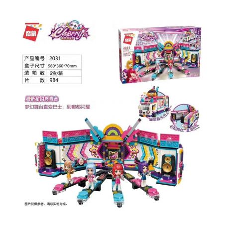 Enlighten 2031 Qman 2031 non  XE BUÝT GIAI ĐOẠN TỎA SÁNG SIÊU TÂN TINH bộ đồ chơi xếp lắp ráp ghép mô hình Cherry Cô Nàng Ngọt Ngào 984 khối