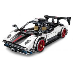 IBLOCK PL-920-153 920-153 PL920-153 SEMBO 701653 non  XE THỂ THAO PAGANI LÙI bộ đồ chơi xếp lắp ráp ghép mô hình  TECHNIQUE PAGANI Kỹ Thuật Công Nghệ Cao Mô Hình Phương Tiện 608 khối