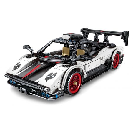 IBLOCK PL-920-153 920-153 PL920-153 SEMBO 701653 non  XE THỂ THAO PAGANI LÙI bộ đồ chơi xếp lắp ráp ghép mô hình  TECHNIQUE PAGANI Kỹ Thuật Công Nghệ Cao Mô Hình Phương Tiện 608 khối