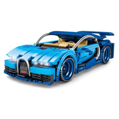 IBLOCK PL-920-146 920-146 PL920-146 SEMBO 701602 non  BUGATTI XE THỂ THAO KÉO LÙI bộ đồ chơi xếp lắp ráp ghép mô hình  TECHNIQUE Kỹ Thuật Công Nghệ Cao Mô Hình Phương Tiện 641 khối