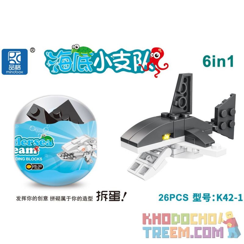 MINDBOX K42 non  GACHA 6 LOẠI bộ đồ chơi xếp lắp ráp ghép mô hình Creator Sáng Tạo 163 khối