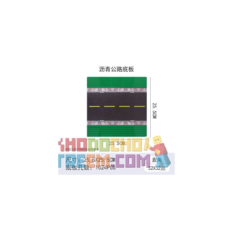 WANGE 8815 8816 8817 8818 8814 non  TẤM ĐẾ VANGE 32X32 5 LOẠI ĐƯỜNG NHỰA BÃI ĐẬU XE SÂN BÓNG ĐÁ RỔ VẬN ĐỘNG CHÀY bộ đồ chơi xếp lắp ráp ghép mô hình Sports Thể Thao 5 khối