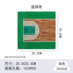 WANGE 8815 8816 8817 8818 8814 non  TẤM ĐẾ VANGE 32X32 5 LOẠI ĐƯỜNG NHỰA BÃI ĐẬU XE SÂN BÓNG ĐÁ RỔ VẬN ĐỘNG CHÀY bộ đồ chơi xếp lắp ráp ghép mô hình Sports Thể Thao 5 khối