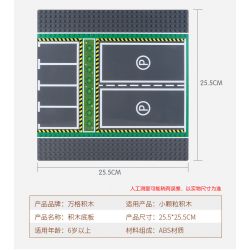 WANGE 8815 8816 8817 8818 8814 non  TẤM ĐẾ VANGE 32X32 5 LOẠI ĐƯỜNG NHỰA BÃI ĐẬU XE SÂN BÓNG ĐÁ RỔ VẬN ĐỘNG CHÀY bộ đồ chơi xếp lắp ráp ghép mô hình Sports Thể Thao 5 khối