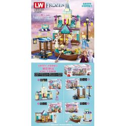 LW 503 non  LÂU ĐÀI CỦA CÔNG CHÚA AISHA bộ đồ chơi xếp lắp ráp ghép mô hình Frozen FROZEN II Nữ Hoàng Băng Giá 322 khối
