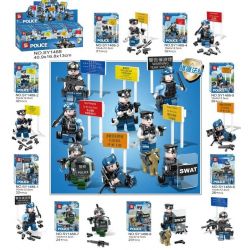 SHENG YUAN SY SY1488 1488 non  8 NHÂN VẬT CẢNH SÁT bộ đồ chơi xếp lắp ráp ghép mô hình City POLICE Thành Phố 229 khối