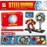 SHENG YUAN SY SY1482 1482 non  LÒ PHẢN ỨNG IRON WARRIOR ARK bộ đồ chơi xếp lắp ráp ghép mô hình Super Heroes STEEL WARRIOR Siêu Nhân Anh Hùng 325 khối
