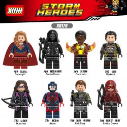 XINH 763 764 765 766 X0179 0179 759 760 761 762 non  8 NHÂN VẬT SIÊU ANH HÙNG MINIFIGURES SUPERGIRL PROMETHEUS FIRESTORM SLIPKNOT HUNTRESS ATOMIC RICK FLEGG EMIKO QUINN bộ đồ chơi xếp lắp ráp ghép mô hình Super Heroes STORM HEROES Siêu Nhân Anh Hùng