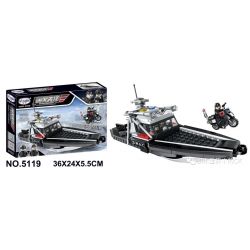 Winner 5119 non  TÀU CAO TỐC TẤN CÔNG SWAT bộ đồ chơi xếp lắp ráp ghép mô hình Justice Guard JUSTICE VANGUARD Cảnh Sát Bảo Vệ Hòa Bình 267 khối