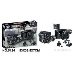 Winner 5124 non  XE CHỈ HUY HỔ SIBERIA CỦA CẢNH SÁT ĐẶC BIỆT bộ đồ chơi xếp lắp ráp ghép mô hình Justice Guard JUSTICE VANGUARD Cảnh Sát Bảo Vệ Hòa Bình 771 khối