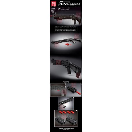 MouldKing 14003 Mould King 14003 non  BERNILI M4 SUPER 90 SEMI-MOTION bộ đồ chơi xếp lắp ráp ghép mô hình  BENELLI M4 SUPER 90 Kỹ Thuật Công Nghệ Cao Mô Hình Phương Tiện 1061 khối