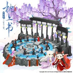 SHENZHEN RAEL ENTERTAINMENT LE-J924 J924 LEJ924 non  BÀN XOAY bộ đồ chơi xếp lắp ráp ghép mô hình Three Lives Three Worlds The Pillow Book Tam Sinh Tam Thế Chẩm Thượng Thư 1350 khối