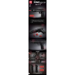 MouldKing 14004 Mould King 14004 non  SÚNG LỤC ĐẠI BÀNG SA MẠC bộ đồ chơi xếp lắp ráp ghép mô hình  DESERT EAGLE Kỹ Thuật Công Nghệ Cao Mô Hình Phương Tiện 563 khối