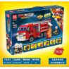 QuanGuan 100044 Quan Guan 100044 non  XE CỨU HỎA NGÔI SAO ĐỎ THẪM 6 KIỂU KẾT HỢP bộ đồ chơi xếp lắp ráp ghép mô hình Fire Rescure FIRERESCUE TEAM 481 khối