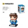 KEEPPLEY A0116 0116 non  SHINJI ĐẦU VUÔNG CẬU BÉ bộ đồ chơi xếp lắp ráp ghép mô hình Brickheadz EVA Nhân Vật Đầu To 121 khối