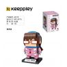 KEEPPLEY A0119 0119 non  MEITAWA. bộ đồ chơi xếp lắp ráp ghép mô hình Brickheadz EVA Nhân Vật Đầu To 125 khối