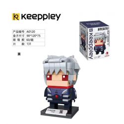 KEEPPLEY A0120 0120 non  ĐẦU VUÔNG HUN KHÓI bộ đồ chơi xếp lắp ráp ghép mô hình Brickheadz EVA Nhân Vật Đầu To 131 khối