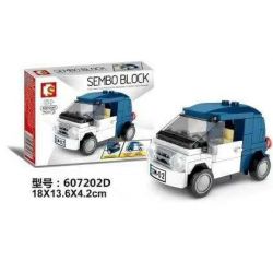 SEMBO 607202D non  607202 Đ. bộ đồ chơi xếp lắp ráp ghép mô hình Mini Modular Đường Phố Thu Nhỏ
