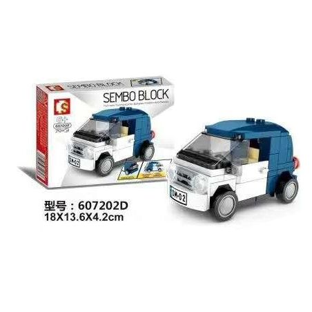 SEMBO 607202D non  607202 Đ. bộ đồ chơi xếp lắp ráp ghép mô hình Mini Modular Đường Phố Thu Nhỏ