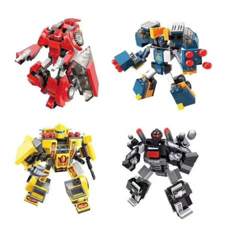 Enlighten 3305-1 3305-2 3305-3 3305-4 Qman 3305-1 3305-2 3305-3 3305-4 non  4 LOẠI FLAME ASSAULT DEMOLITION VANGUARD SILVER BLADE AGENT LIGHTWAVE DETECTIVE bộ đồ chơi xếp lắp ráp ghép mô hình Transformers BLAST RANGER Robot Đại Chiến Người Máy Biến Hình 644 khối