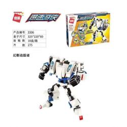 Enlighten 3306 Qman 3306 non  PHANTOM TRACKER. bộ đồ chơi xếp lắp ráp ghép mô hình Transformers BLAST RANGER Robot Đại Chiến Người Máy Biến Hình 275 khối
