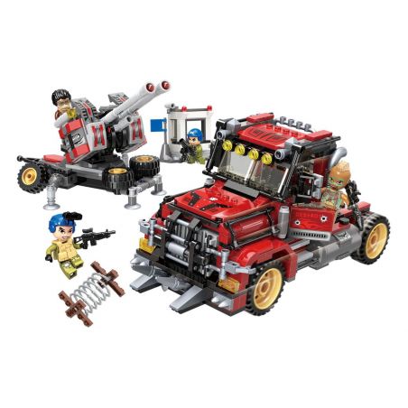 Enlighten 3213 Qman 3213 non  XE PHÓNG TÊN LỬA HÀNG KHÔNG bộ đồ chơi xếp lắp ráp ghép mô hình Thunder Mission Nhiệm Vụ Sấm Sét 719 khối