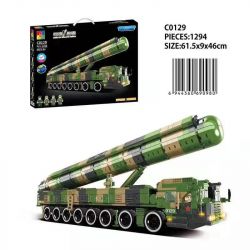WOMA C0129 0129 non  TÊN LỬA HẠT NHÂN CHIẾN LƯỢC LIÊN LỤC ĐỊA DONGFENG-41 bộ đồ chơi xếp lắp ráp ghép mô hình World Of Ballistic Missile Trận Chiến Tên Lửa 1294 khối