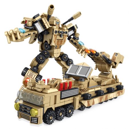 PanlosBrick 620004 Panlos Brick 620004 non  8 TỔ HỢP XE PHÁO ĐA CHỨC NĂNG VÀ CƠ GIỚI CHIẾN TRANH bộ đồ chơi xếp lắp ráp ghép mô hình Super Warrios SUPER WARRIOR Siêu Chiến Binh