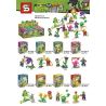 SHENG YUAN SY SY1412 1412 non  PLANTS VS.ZOMBIES 8 bộ đồ chơi xếp lắp ráp ghép mô hình Plants Vs Zombies Hoa Quả Nổi Giận 261 khối