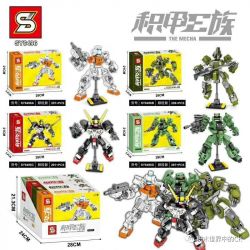 SHENG YUAN SY SY6496A 6496A SY6496B 6496B SY6496C 6496C SY6496D 6496D non  JACKIE FAMILY 4 KIỂU bộ đồ chơi xếp lắp ráp ghép mô hình Mecha THE MECHA Người Máy 1171 khối