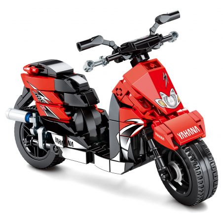 SEMBO 701109 non  YAMAHA. bộ đồ chơi xếp lắp ráp ghép mô hình Motorcycle Motorbike YAMAHA JOG Xe Hai Bánh 268 khối