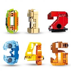 SLUBAN M38-B0819 B0819 0819 M38B0819 38-B0819 non  BIẾN DẠNG KỸ THUẬT SỐ 6 LOẠI bộ đồ chơi xếp lắp ráp ghép mô hình Creator Sáng Tạo 596 khối